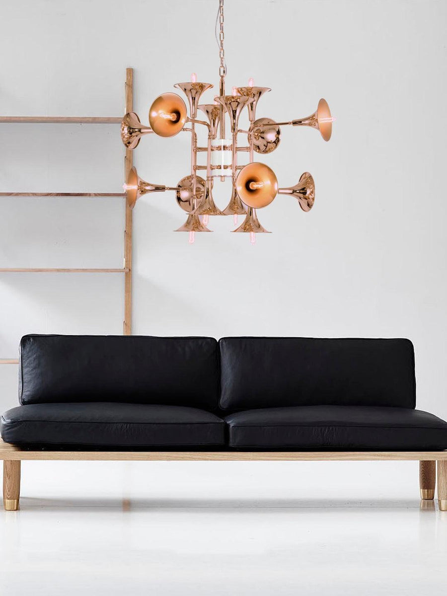 Modern Gold Trumpet Chandelier Buy Modern Chandeliers Online India