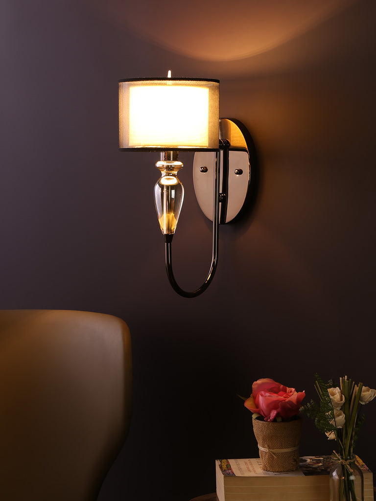 Trivano Glass Wall Lamp | Buy Modern Wall Light Online India