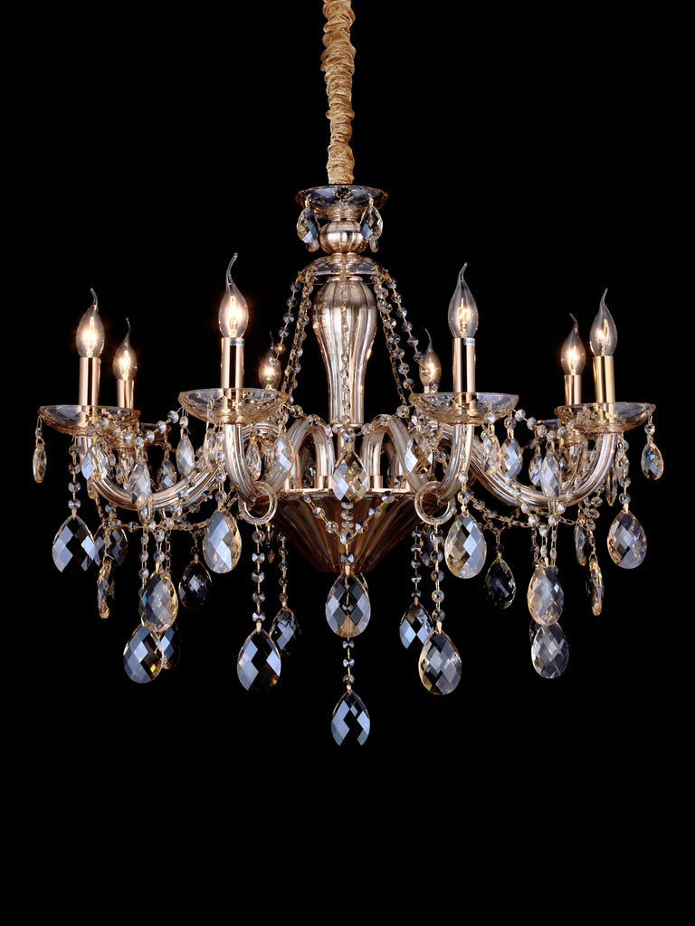 Jessica Gold Crystal Chandelier| Buy Crystal Chandeliers Online India