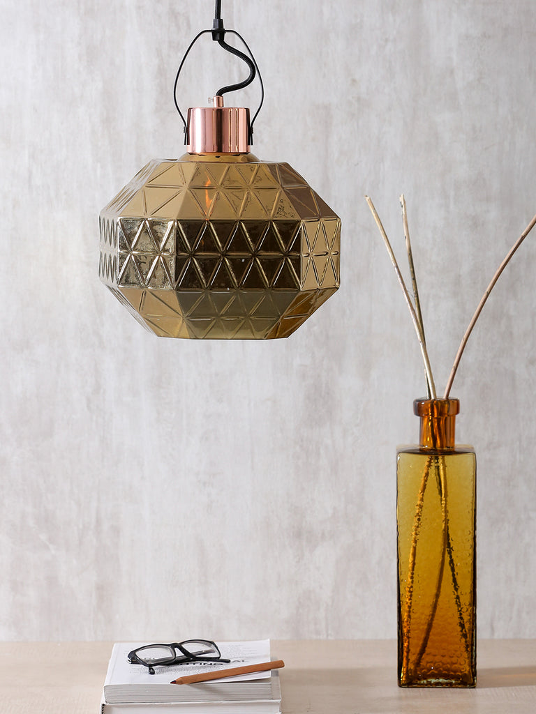 Graces Gold Eclectic Glass Pendant Lamp | Buy Luxury Hanging Lights Online India
