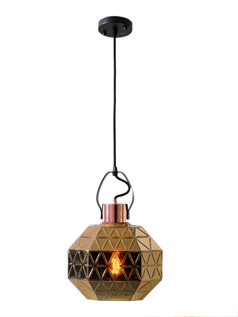Graces Gold Eclectic Glass Pendant Lamp | Buy Luxury Hanging Lights Online India