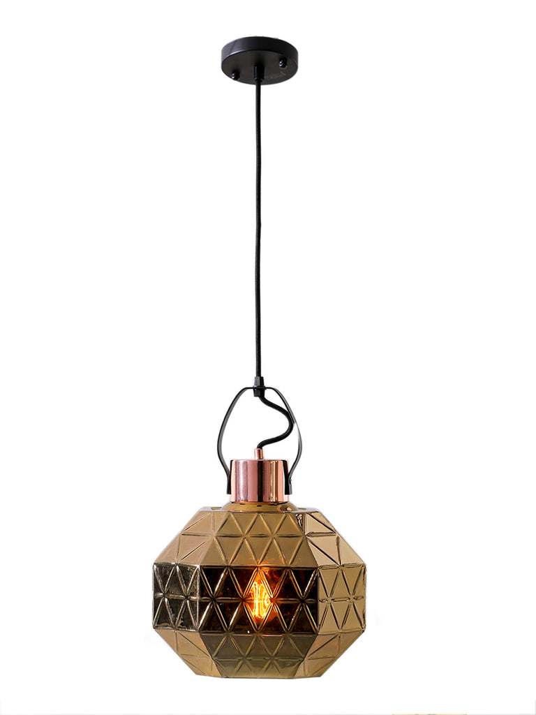 Graces Gold Eclectic Glass Pendant Lamp | Buy Luxury Hanging Lights Online India