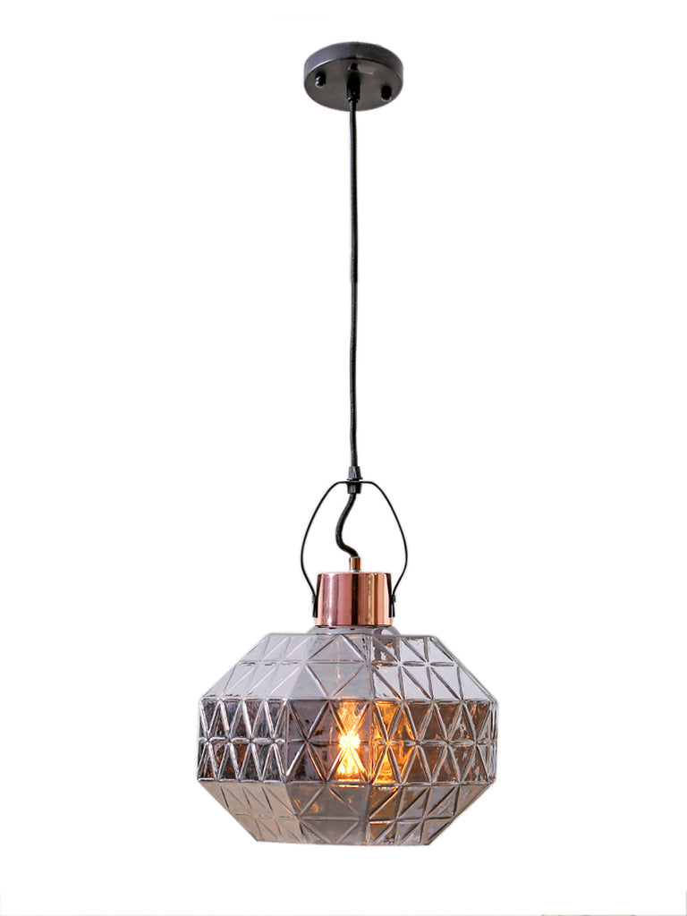 Graces Grey Eclectic Glass Pendant Lamp | Buy Luxury Hanging Lights Online India