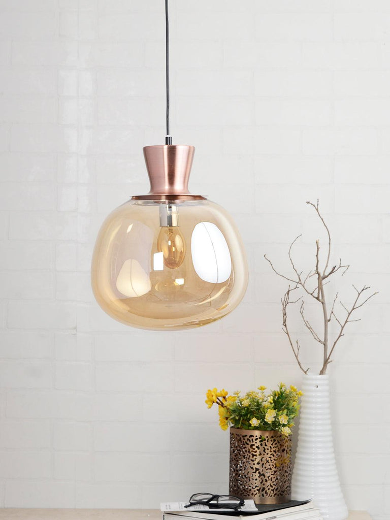 Jones Amber Pendant Lamp | Buy Luxury Hanging Lights Online India