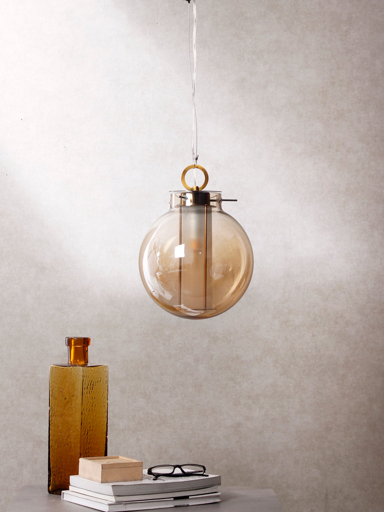 Everly Large Glass Pendant Lamp | Buy Luxury Hanging Lights Online India