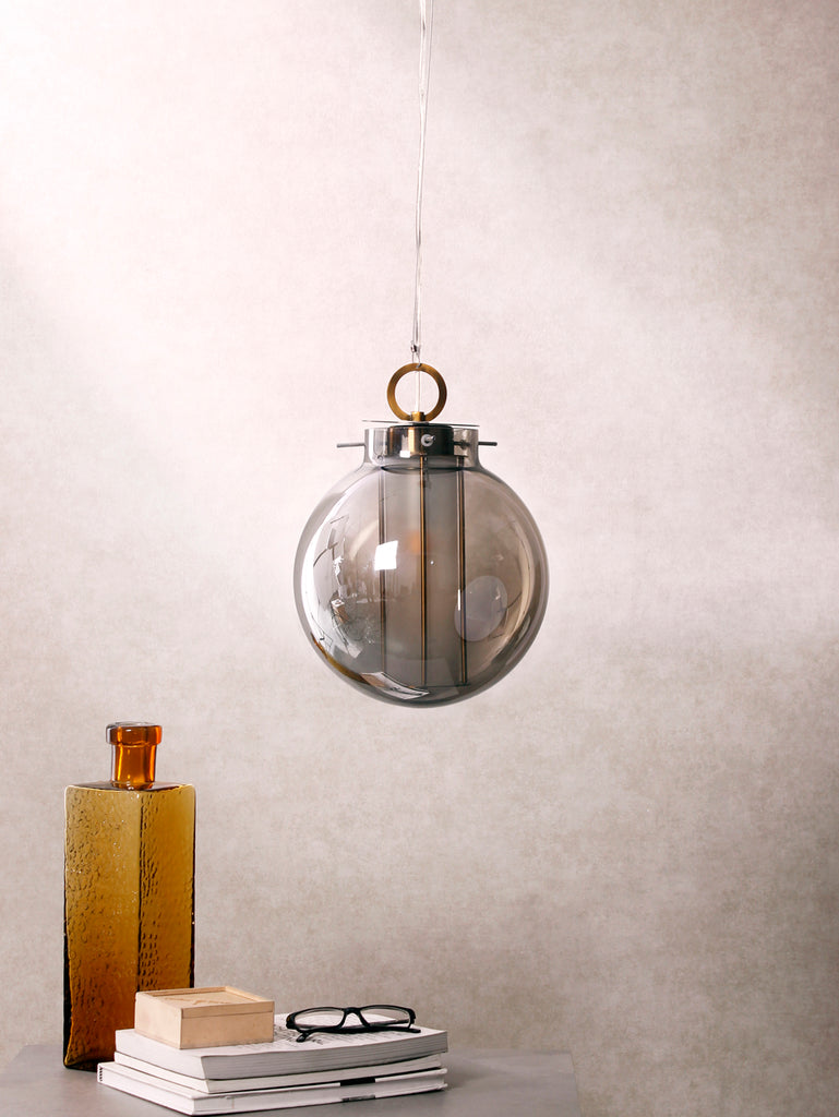 Everly Large Glass Pendant Lamp | Buy Luxury Hanging Lights Online India
