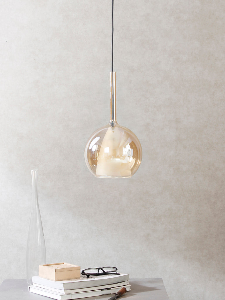 Fire Small Glass Pendant Lamp | Buy Luxury Hanging Lights Online India