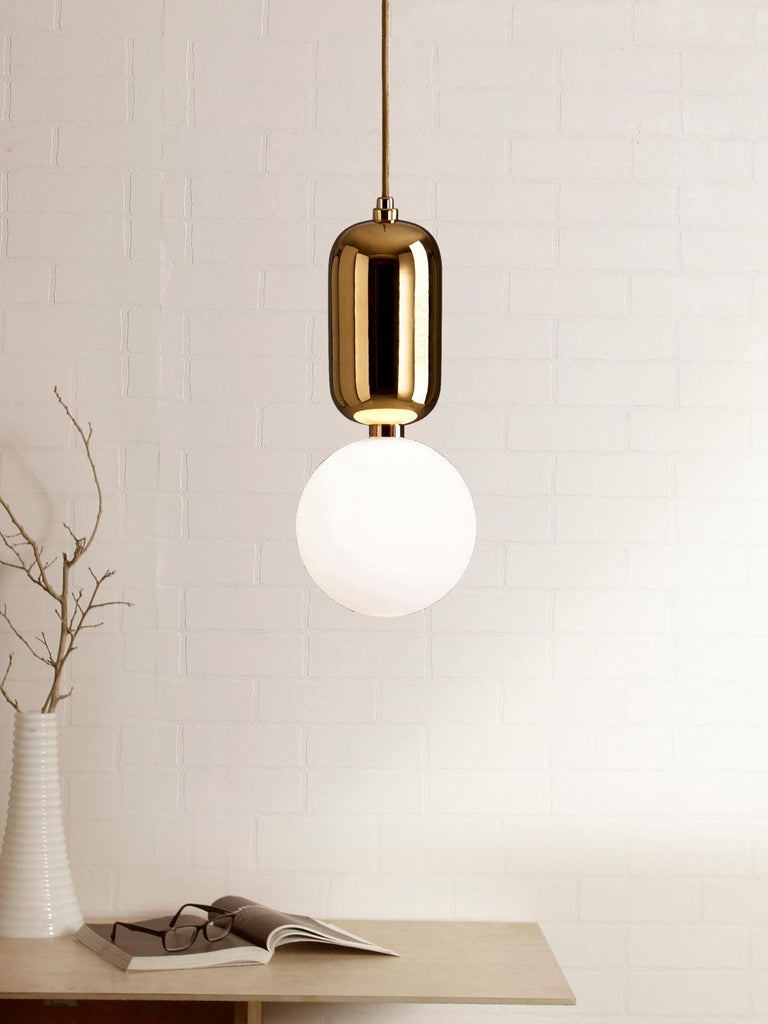 Aballs White Gold Pendant Lamp | Buy Luxury Hanging Lights Online India