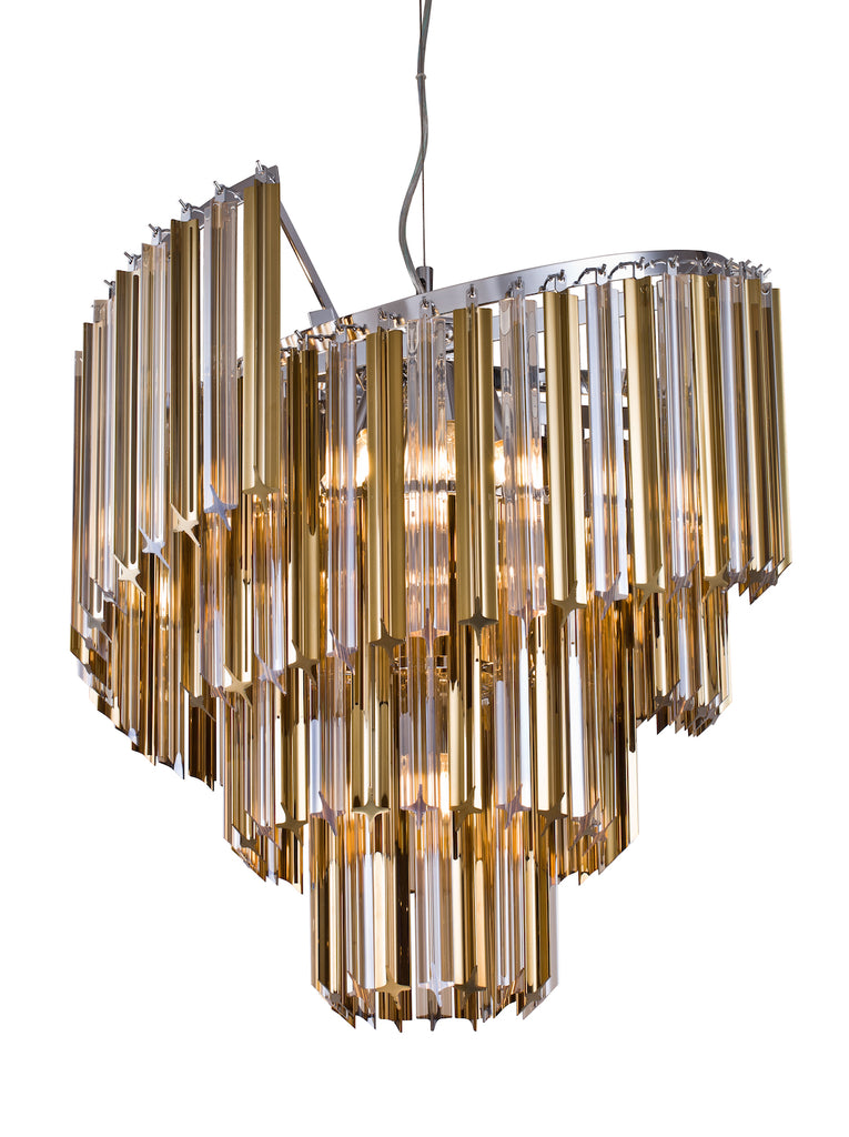 Chimes Gold Crystal Designer Chandelier | Buy Luxury Chandeliers Online India