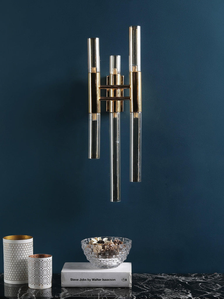 Trident Gold Wall Light | Buy Luxury Wall Lights Online India