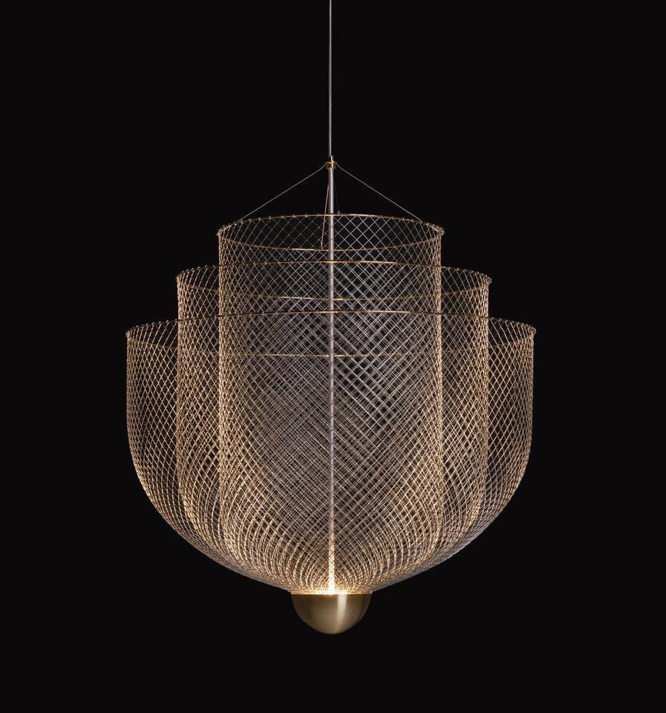 Meshed | Buy Gold Hanging Lights Online in India | Jainsons Emporio Lights