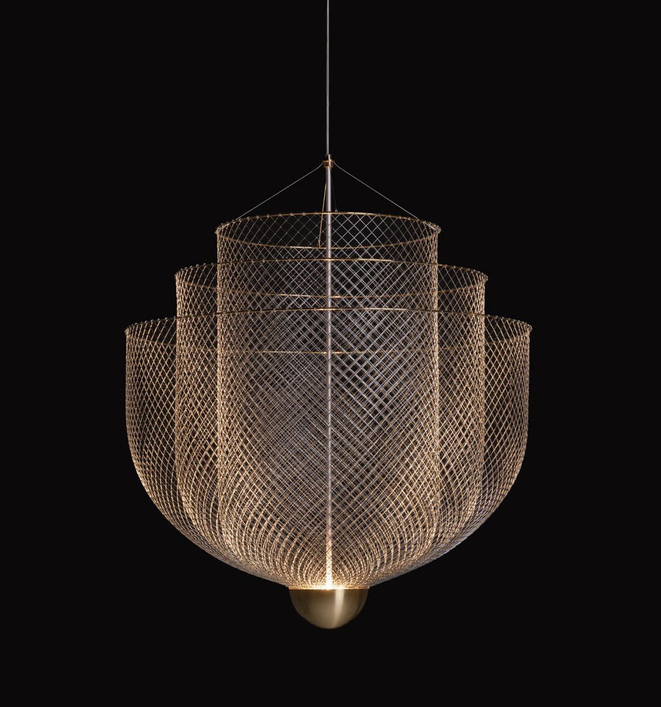 Meshed | Buy Gold Hanging Lights Online in India | Jainsons Emporio Lights