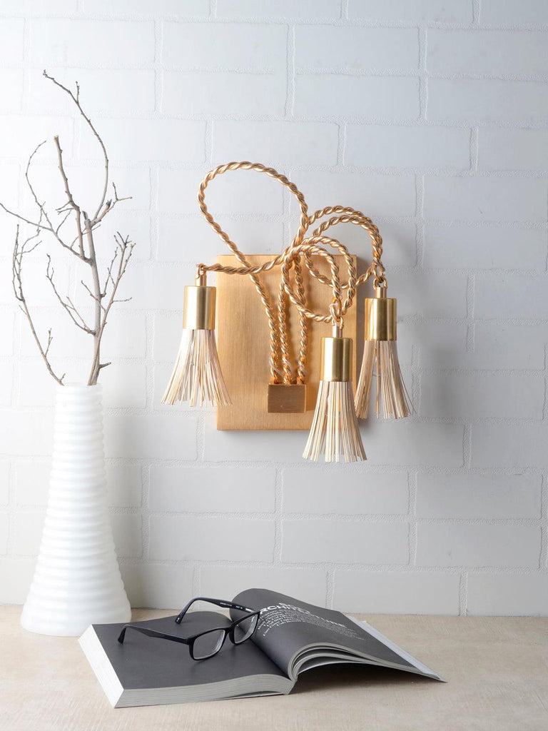 Tassels Gold Wall Lamp | Buy Modern Wall Light Online India