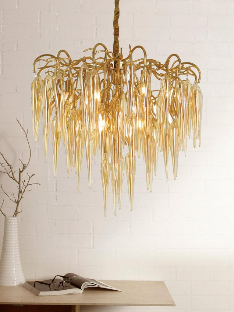 Jacqueline Gold Crystal Chandelier | Buy Luxury Chandeliers Online India