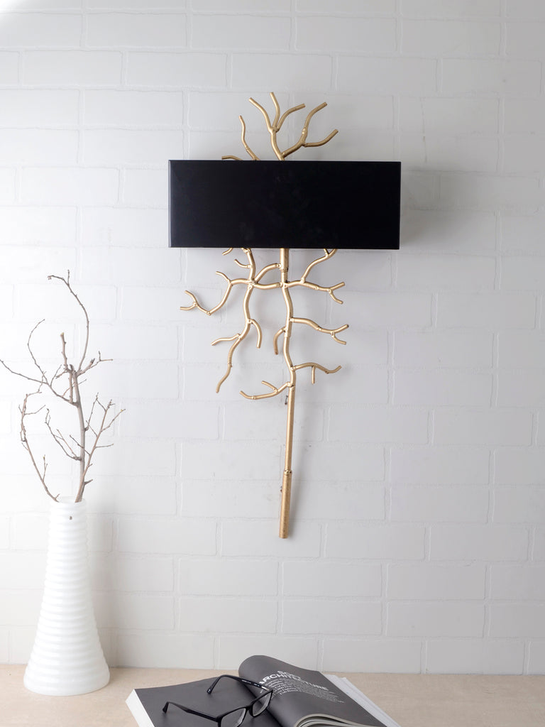 Twig Black Gold Wall Lamp | Buy Luxury Wall Light Online India