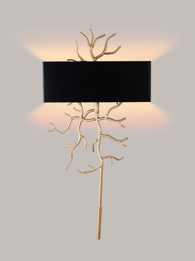 Twig Black Gold Wall Lamp | Buy Luxury Wall Light Online India