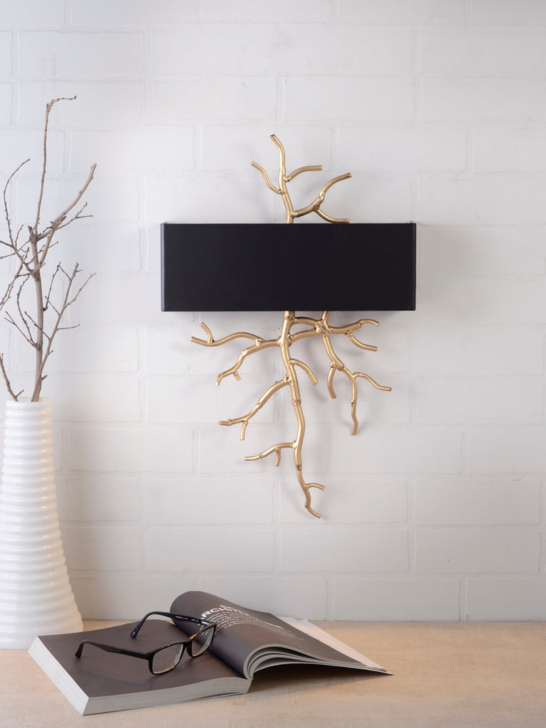 Twig Black Gold Wall Lamp | Buy Luxury Wall Light Online India