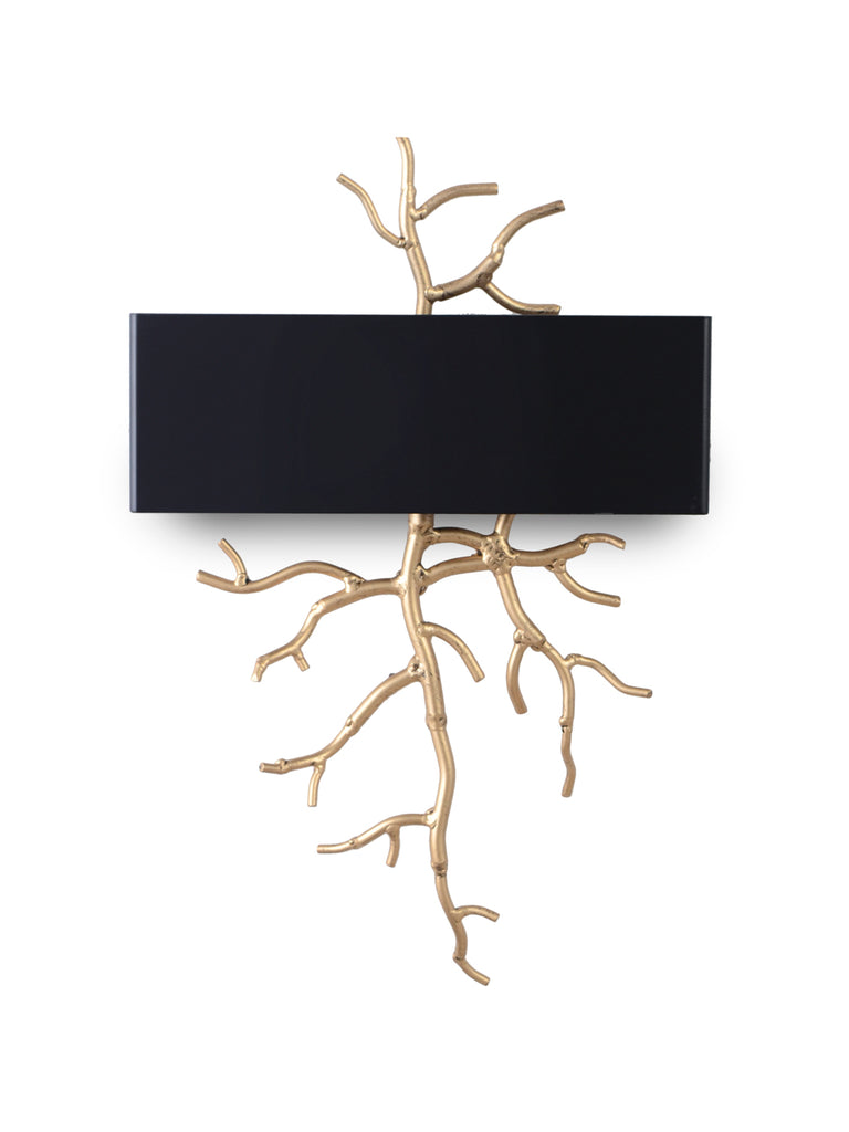 Twig Black Gold Wall Lamp | Buy Luxury Wall Light Online India