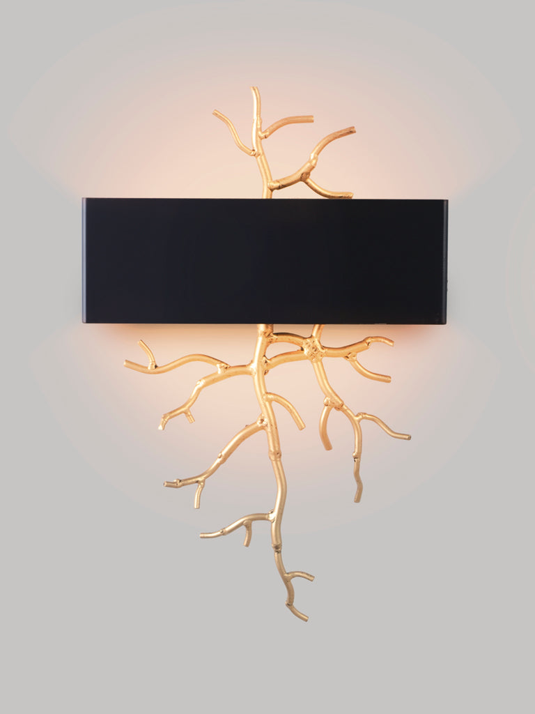 Twig Black Gold Wall Lamp | Buy Luxury Wall Light Online India