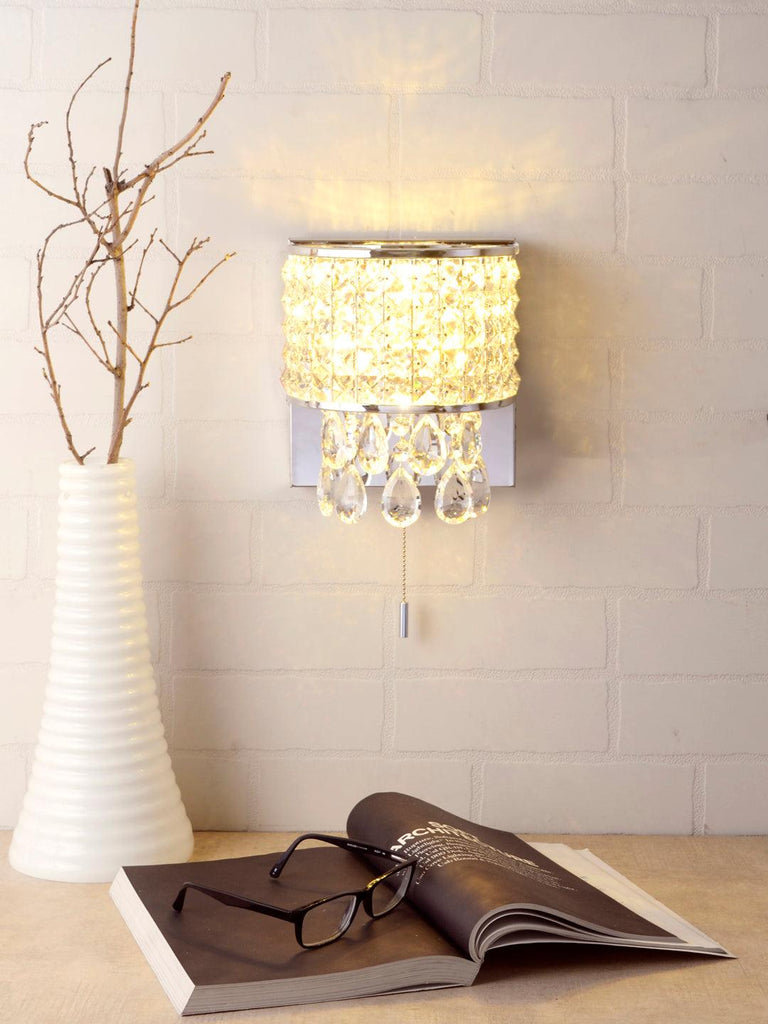 Venissa Crystal Wall Lamp | Buy Modern Wall Light Online India