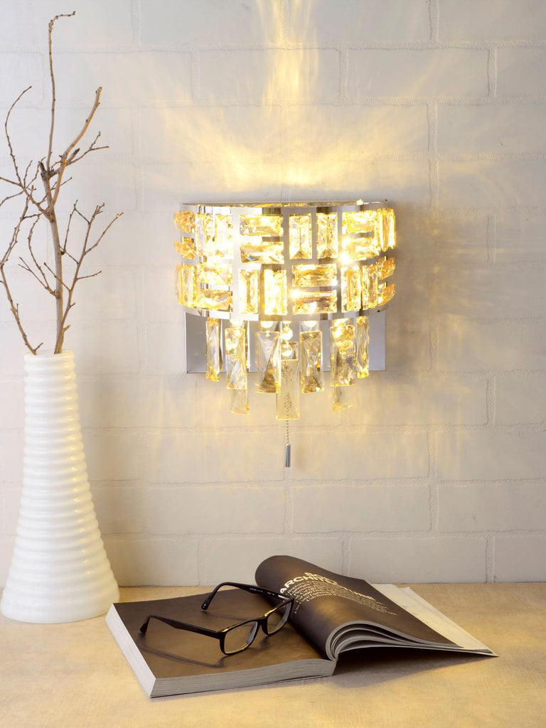 Larissa Crystal Wall Lamp | Buy Modern Wall Light Online India