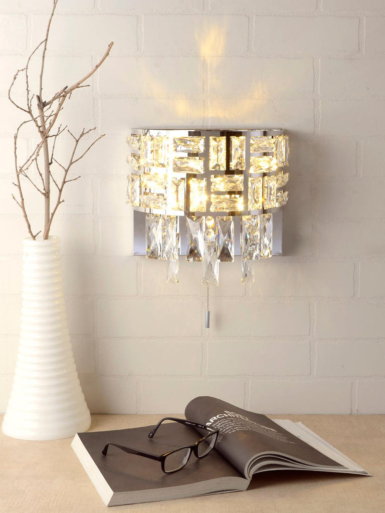 Morissa Crystal Wall Lamp | Buy Modern Wall Light Online India