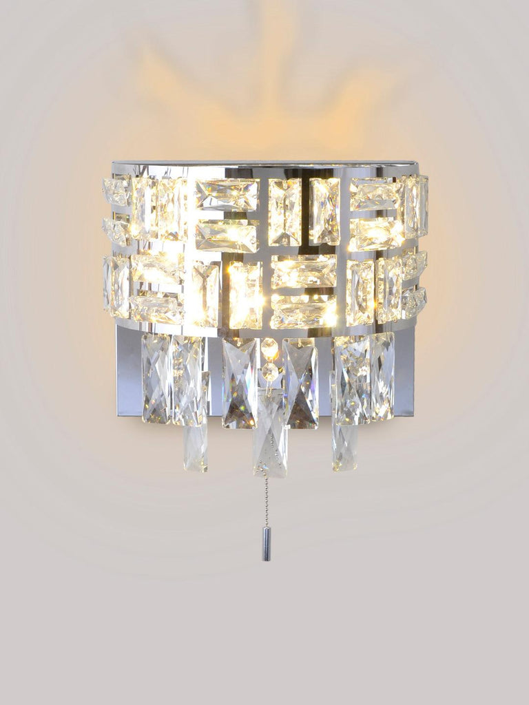 Morissa Crystal Wall Lamp | Buy Modern Wall Light Online India