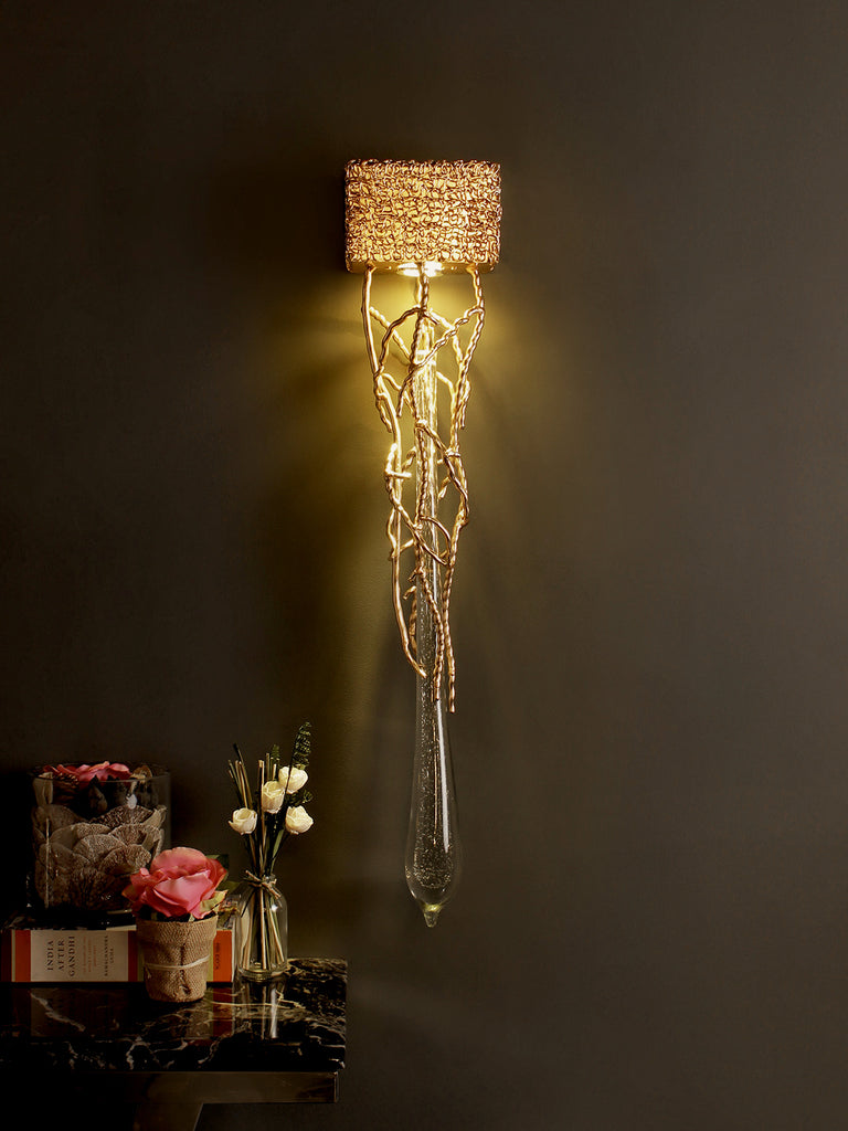Enor Gold Crystal Wall Light| Buy LED Wall Lights Online India