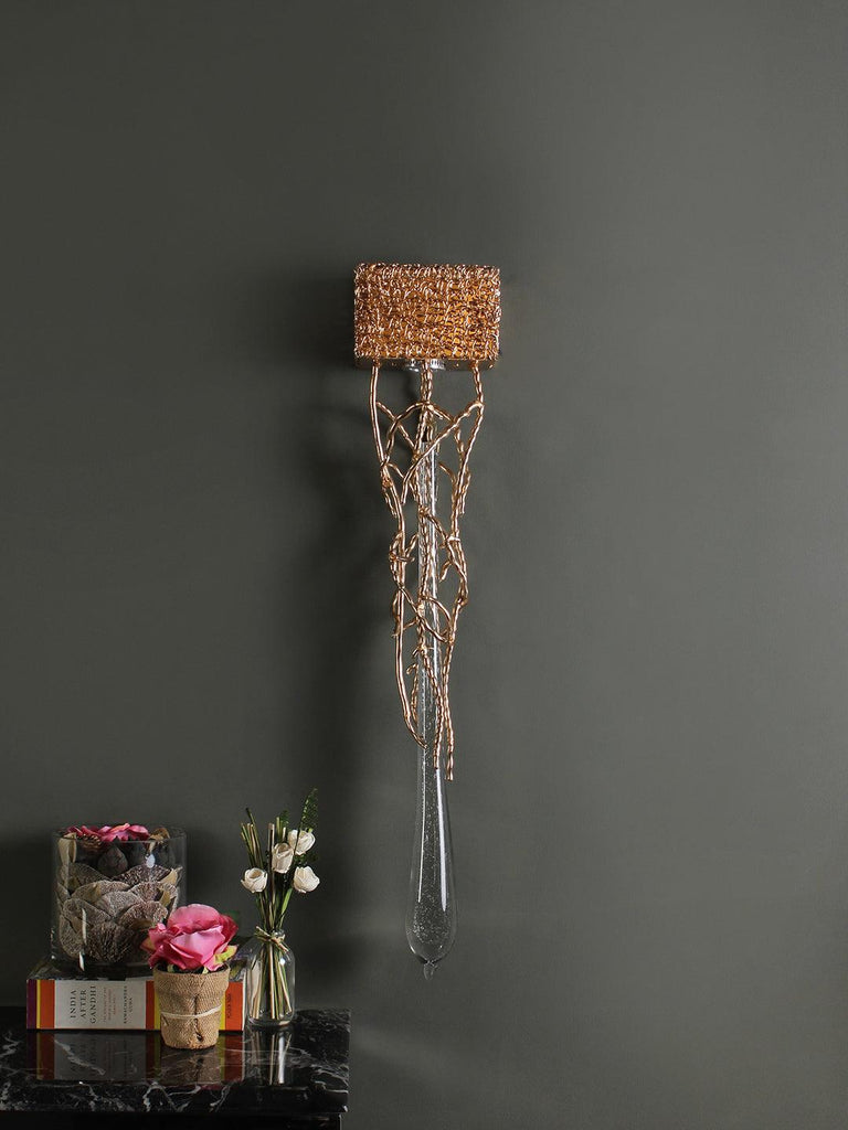 Enor Gold Crystal Wall Light| Buy LED Wall Lights Online India