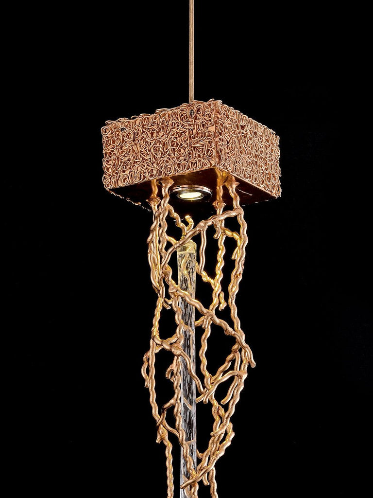 Enor Crystal Drop Hanging Light | Buy Modern LED Ceiling Lights Online India