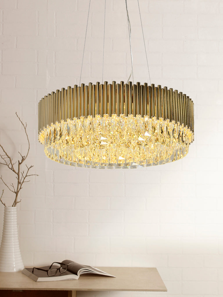Palatial Gold Crystal Chandelier | Buy Luxury Chandeliers Online India