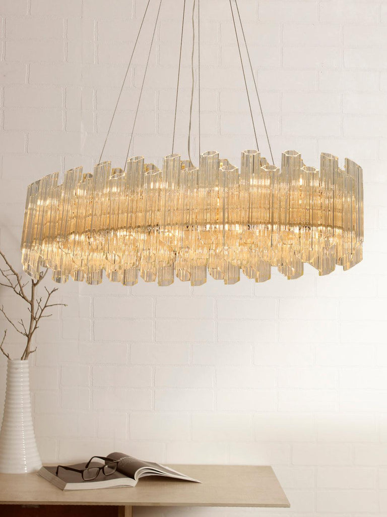 Scarlett Gold Crystal Chandelier | Buy Luxury Chandeliers Online India
