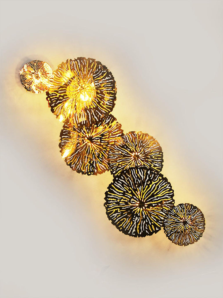 Christos Gold Disc Wall Light | Buy Modern Wall Lights Online India