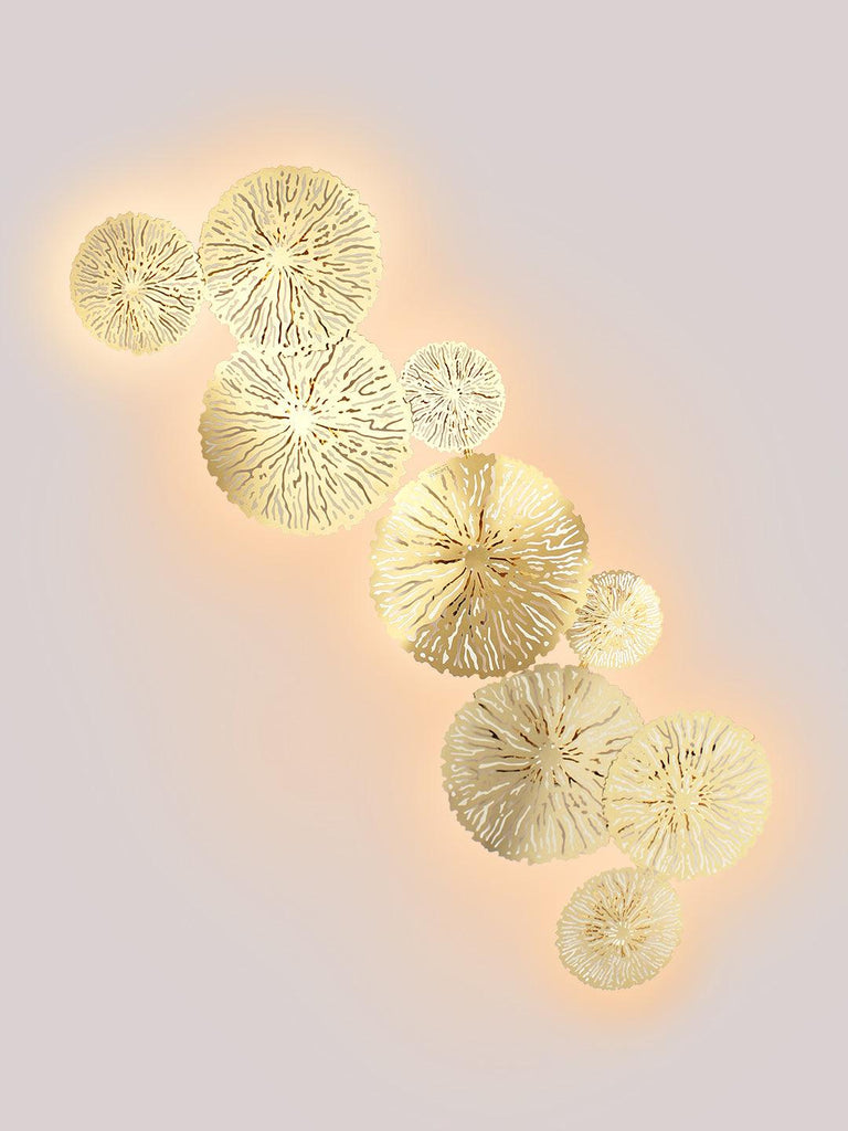 Christos Gold Disc Wall Light | Buy Modern Wall Lights Online India
