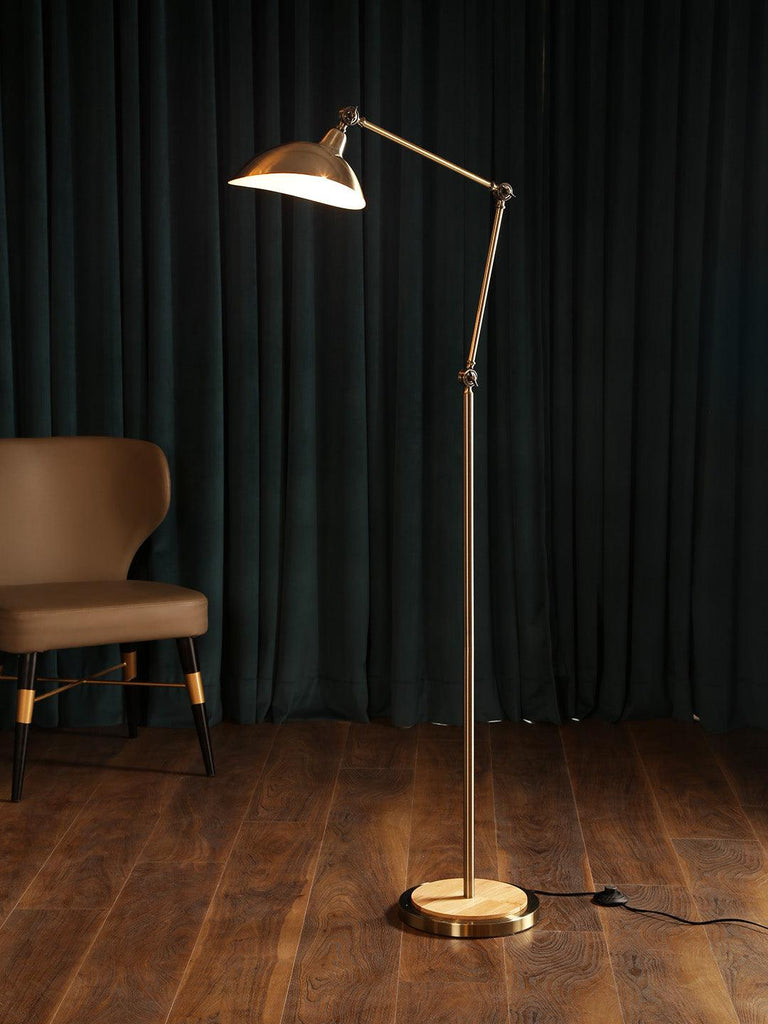 Olaf Gold Arc Floor Lamp| Buy Modern Floor Lamps Online India