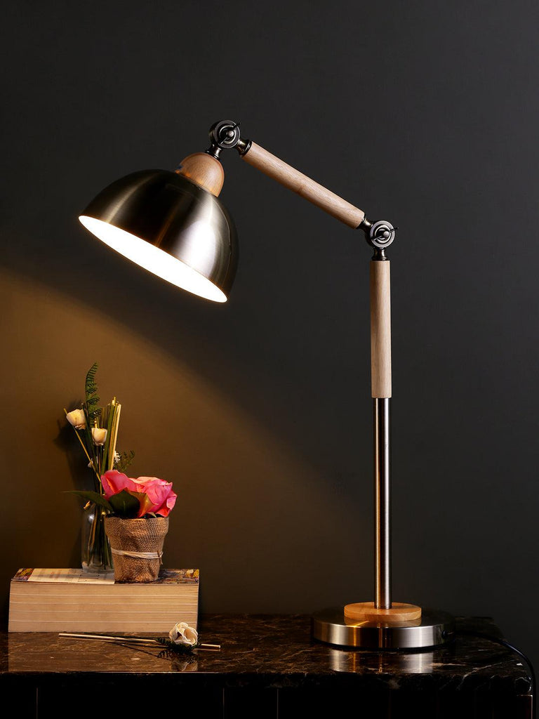 Nilsen Silver Desk Lamp | Buy Modern Desk Lamps Online India
