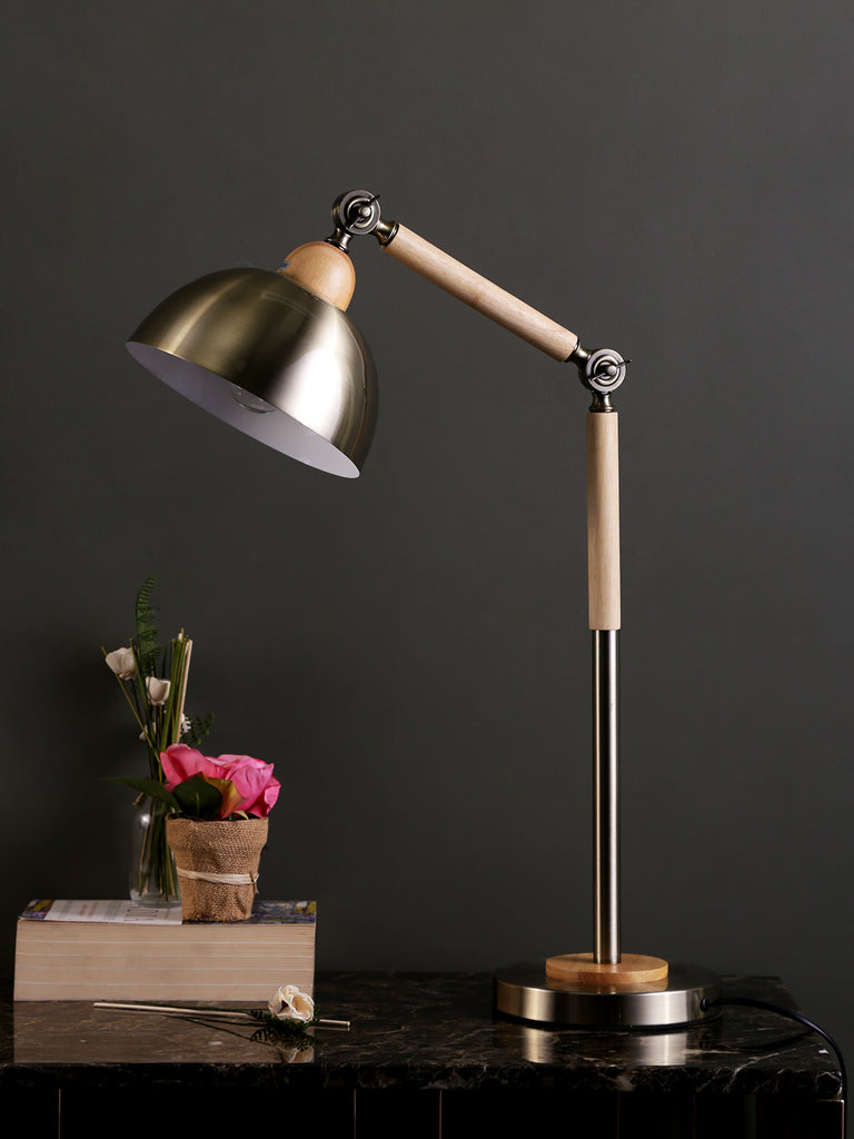 Nilsen Silver Desk Lamp | Buy Modern Desk Lamps Online India