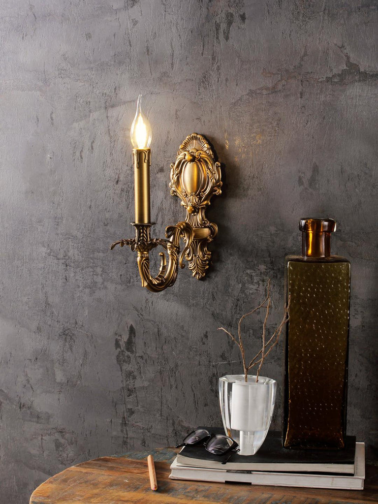 Arabel Gold  Wall Light| Buy Traditional Wall Lights Online India