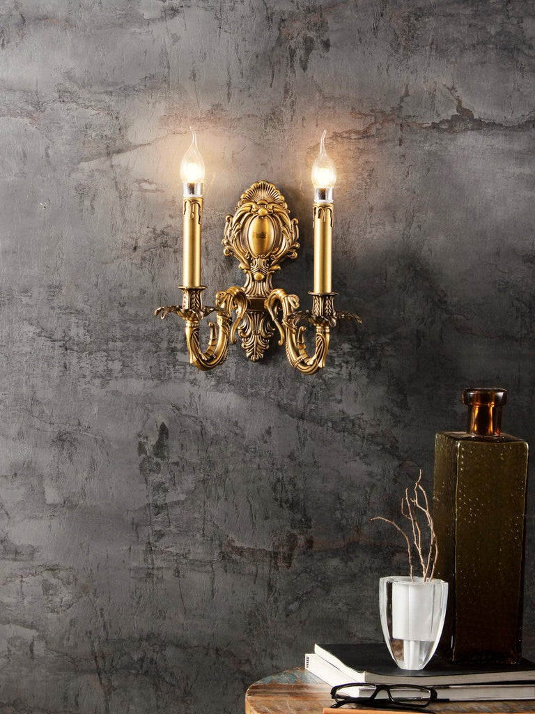 Arabel Gold  Wall Light| Buy Traditional Wall Lights Online India