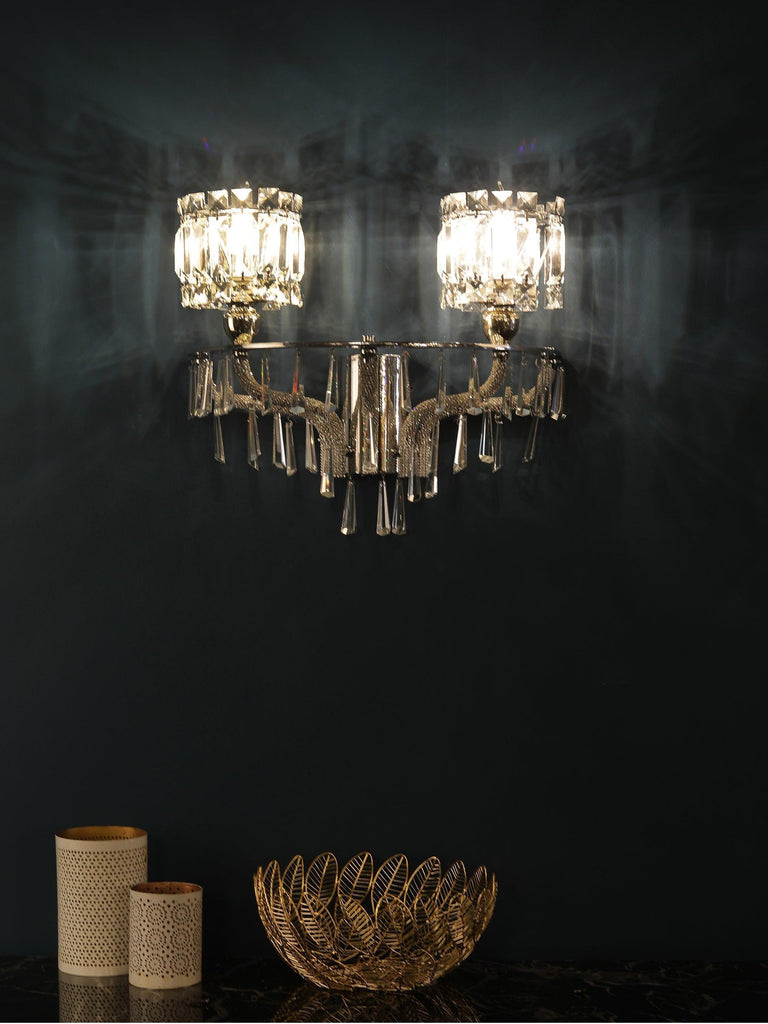 Freya Crystal Wall Light | Buy Luxury Wall Lights Online India