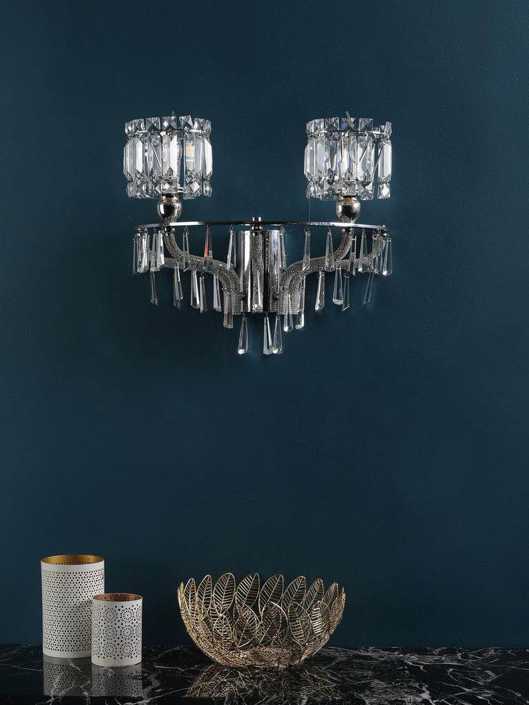 Freya Crystal Wall Light | Buy Luxury Wall Lights Online India