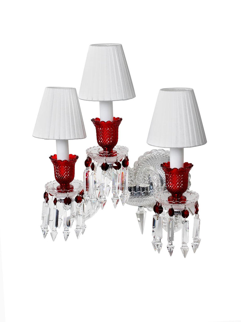 Rudolf Red Crystal Wall Light| Buy Crystal Wall Lights Online India