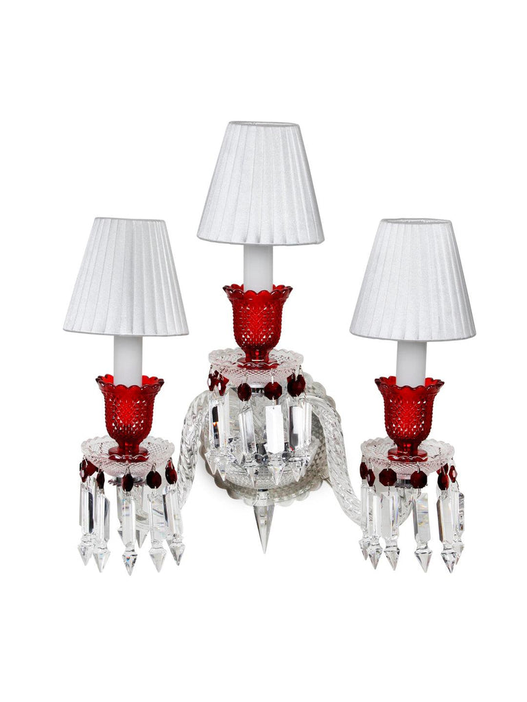 Rudolf Red Crystal Wall Light| Buy Crystal Wall Lights Online India