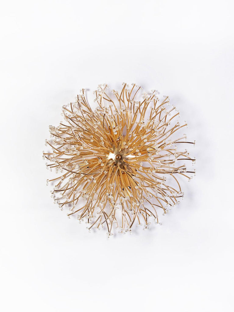 Sunflower Gold Crystal Wall Light| Buy Crystal Wall Lights Online India