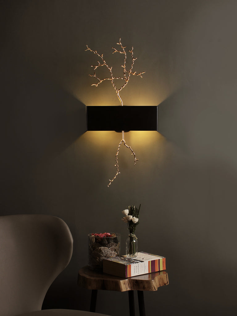 Twig Black Gold Wall Light| Buy Modern Wall Lights Online India