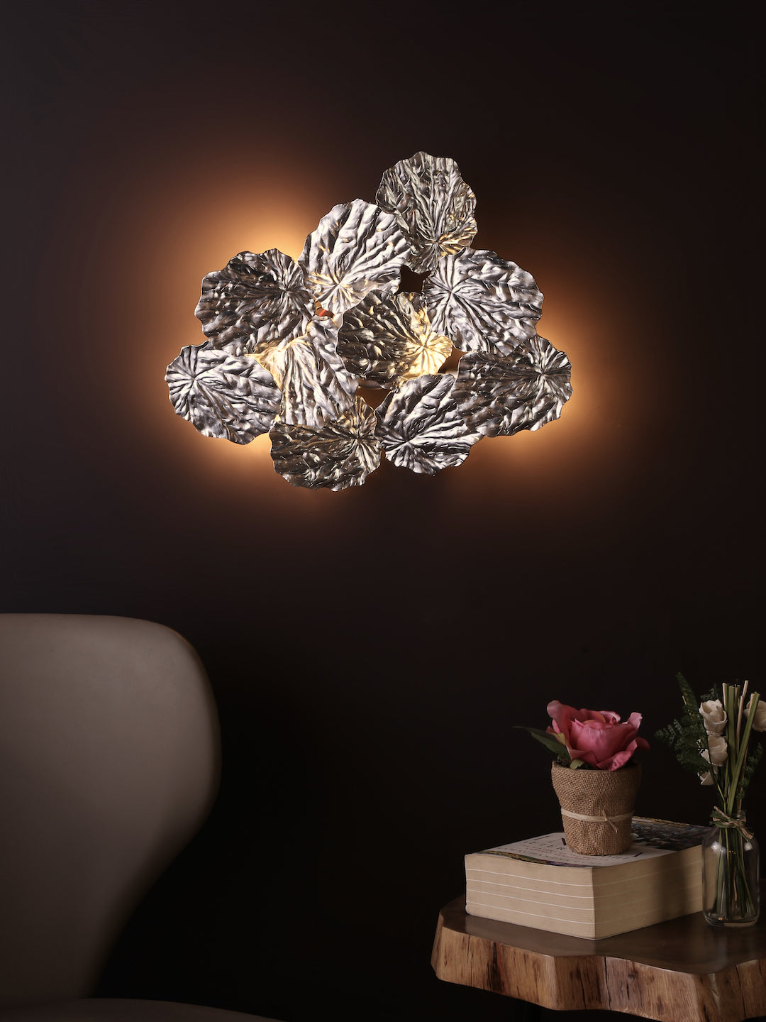 Leaves Silver Buy Wall Lights Online in India Jainsons Emporio