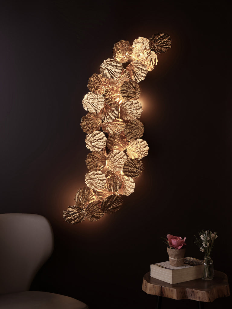 Leaves Gold | Buy Wall Lights Online in India | Jainsons Emporio Lights