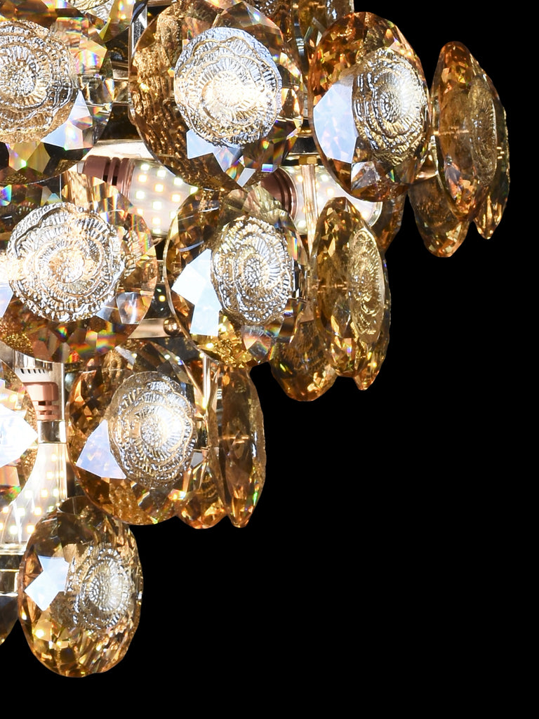 Sienna Crystal Discs Hanging Light | Buy Modern LED Ceiling Lights Online India