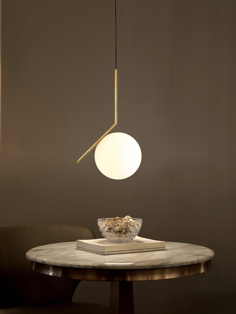 IC Globe White Gold Hanging Light | Buy Hanging Ceiling Lights Online India