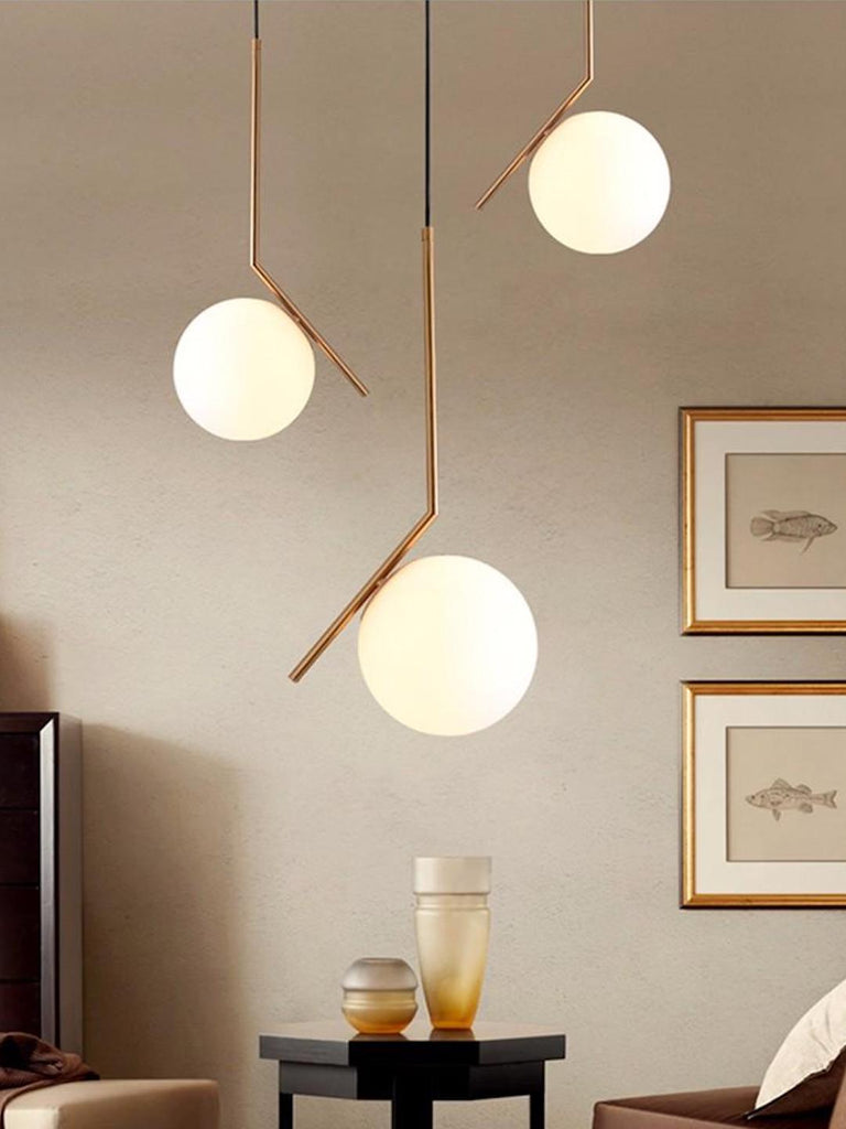 IC Globe White Gold Hanging Light | Buy Hanging Ceiling Lights Online India
